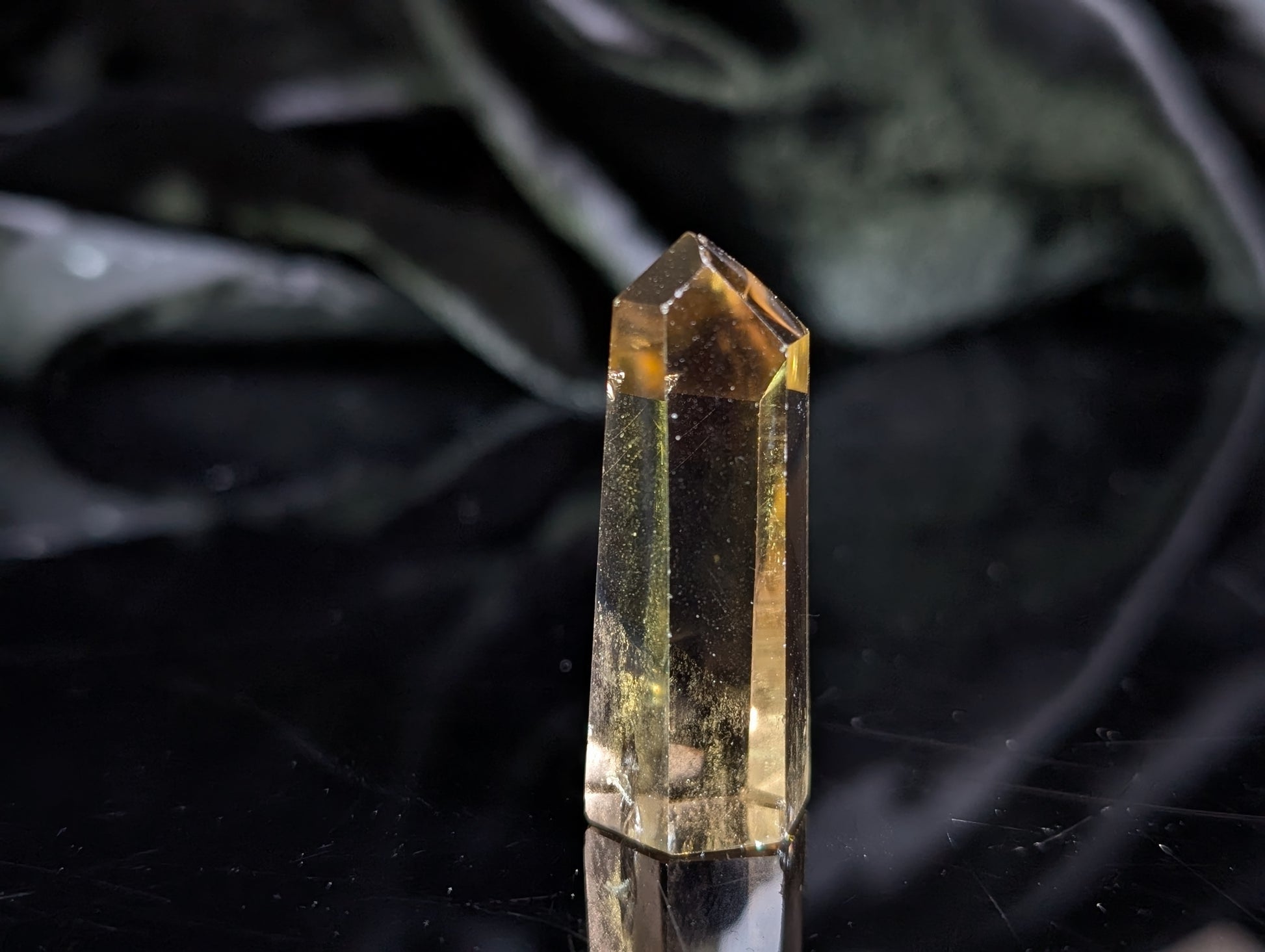 Pointe de citrine véritable - Aurore Lune