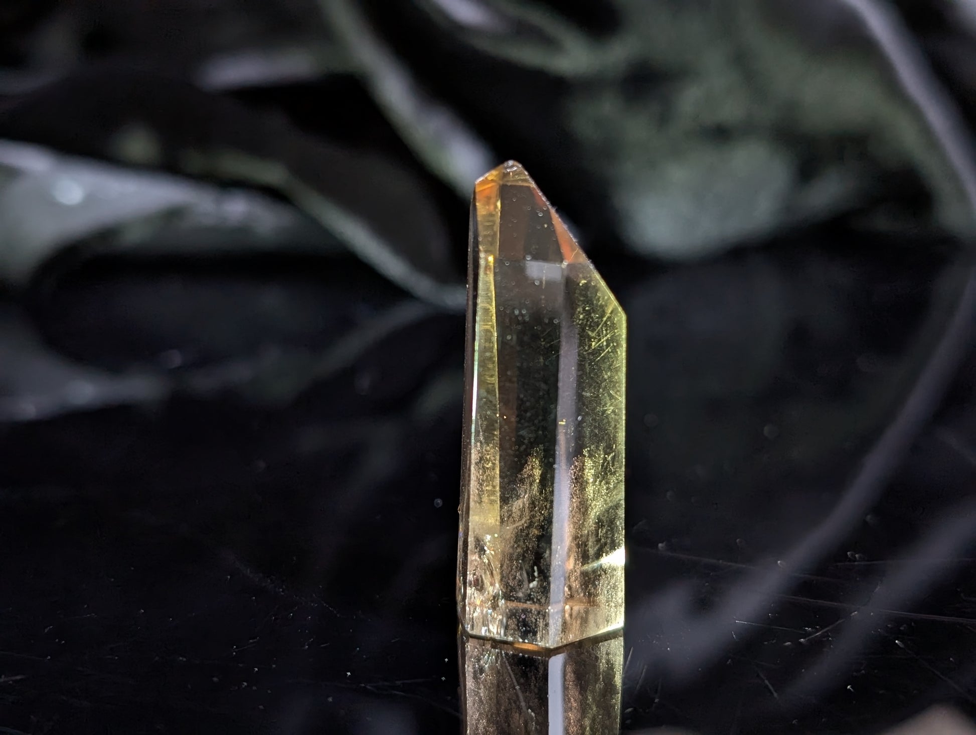 Pointe de citrine véritable - Aurore Lune
