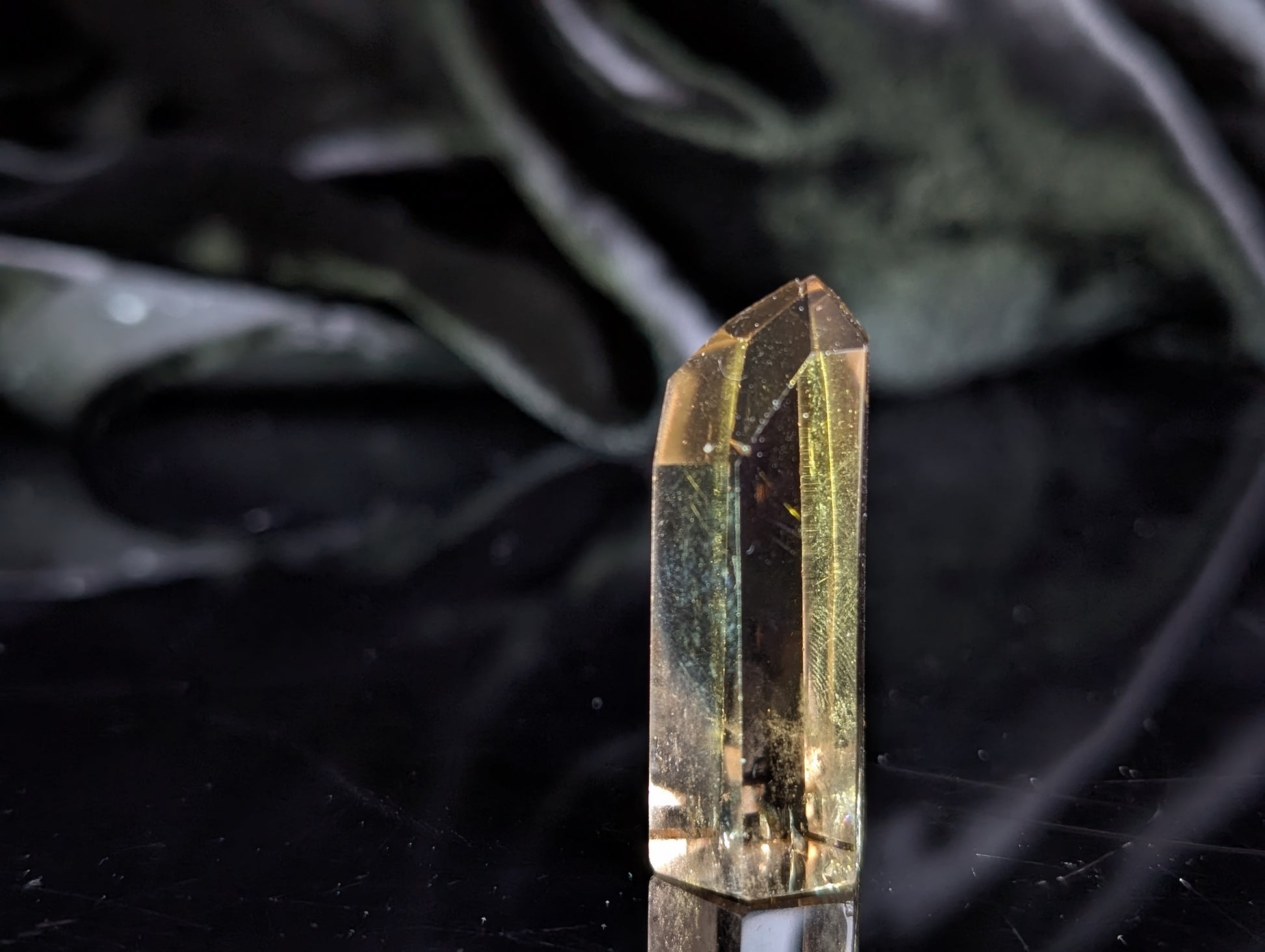 Pointe de citrine véritable - Aurore Lune