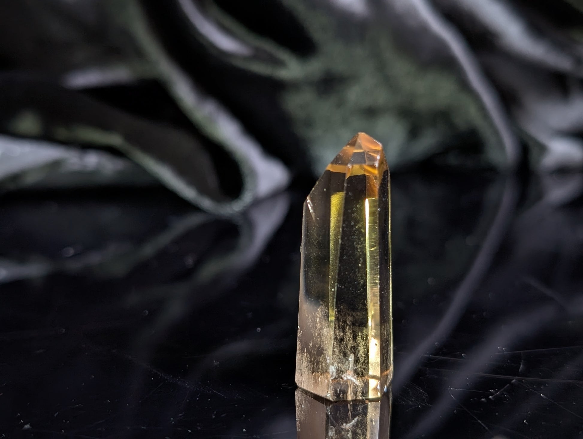 Pointe de citrine véritable - Aurore Lune