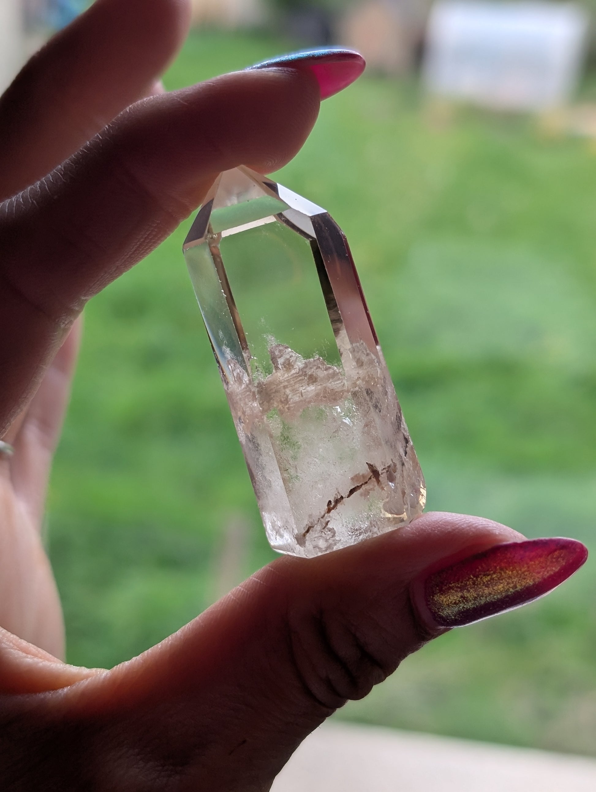Pointe de citrine véritable - Aurore Lune