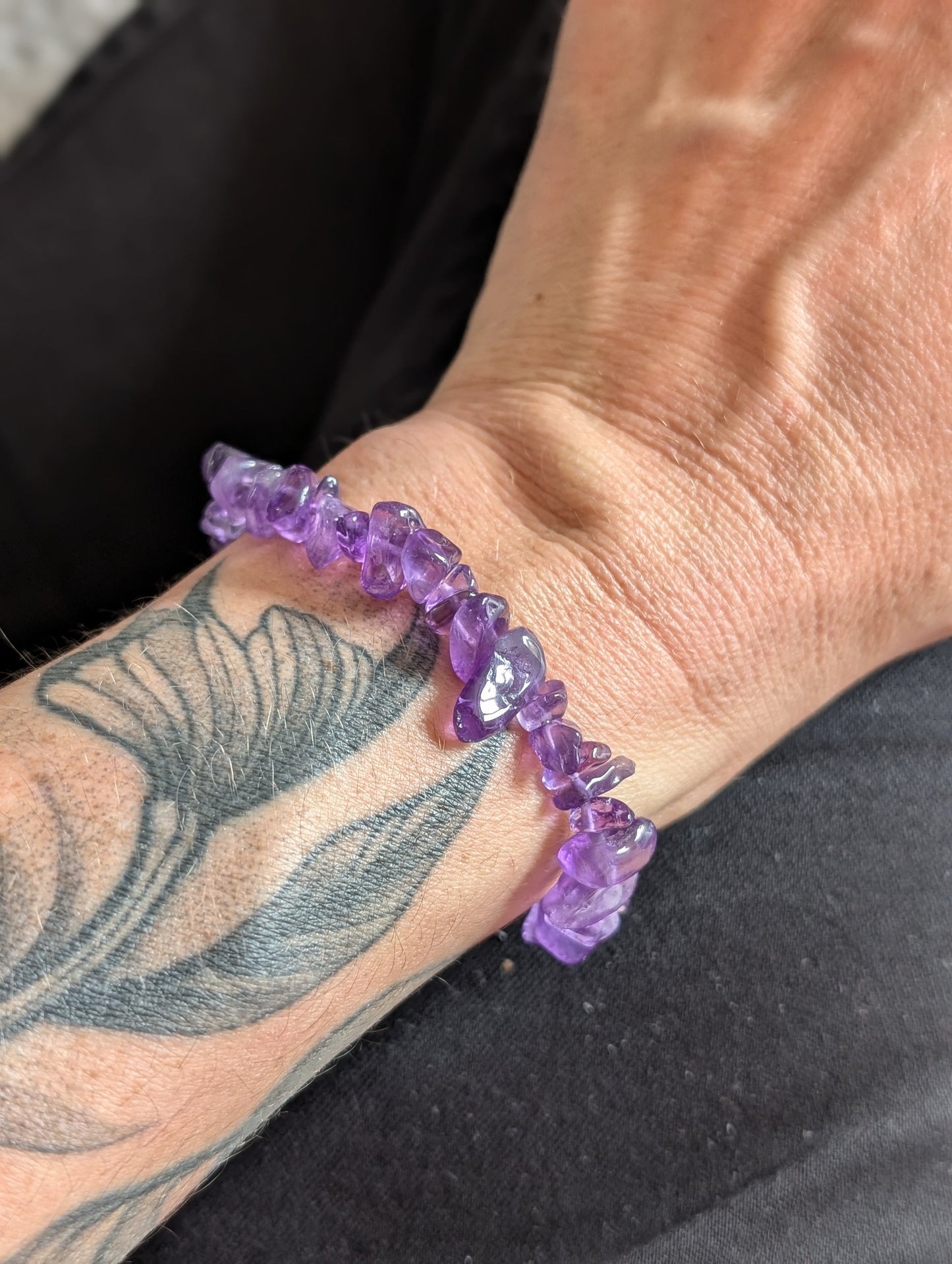 1 bracelet améthyste - Aurore Lune