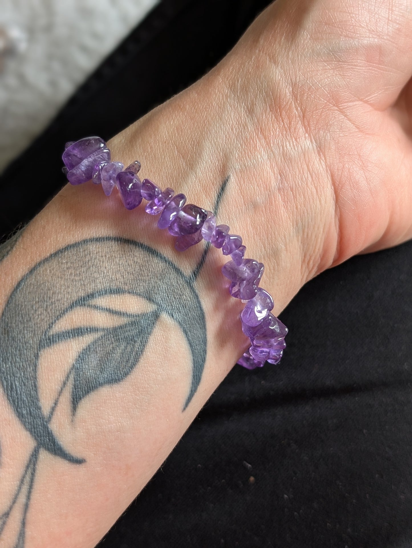 1 bracelet améthyste - Aurore Lune