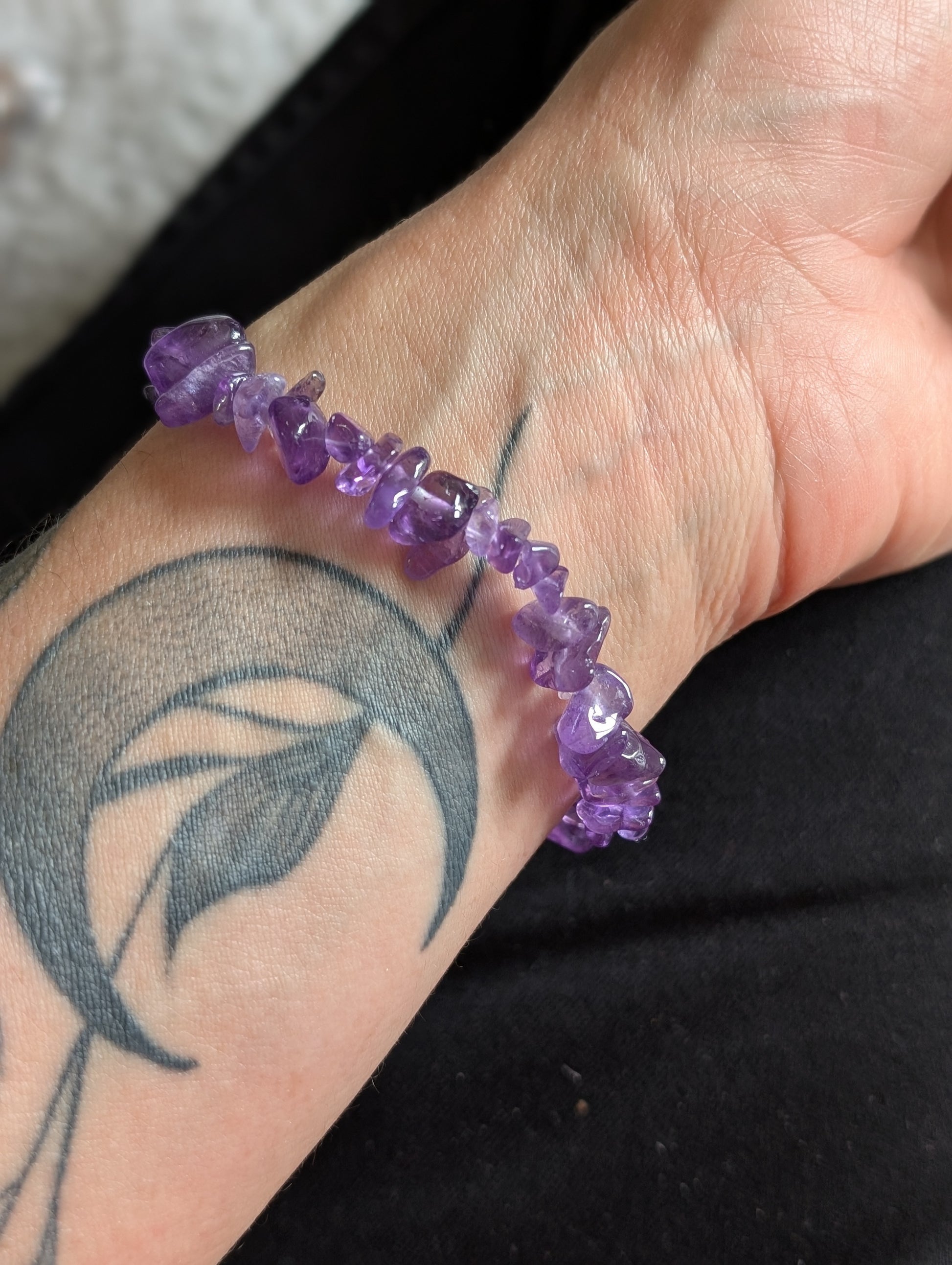 1 bracelet améthyste - Aurore Lune