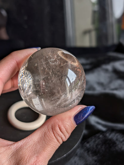 Sphère en cristal de roche avec support offert qualité++