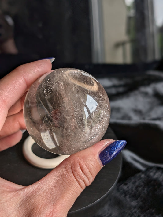 Sphère en cristal de roche avec support offert qualité++
