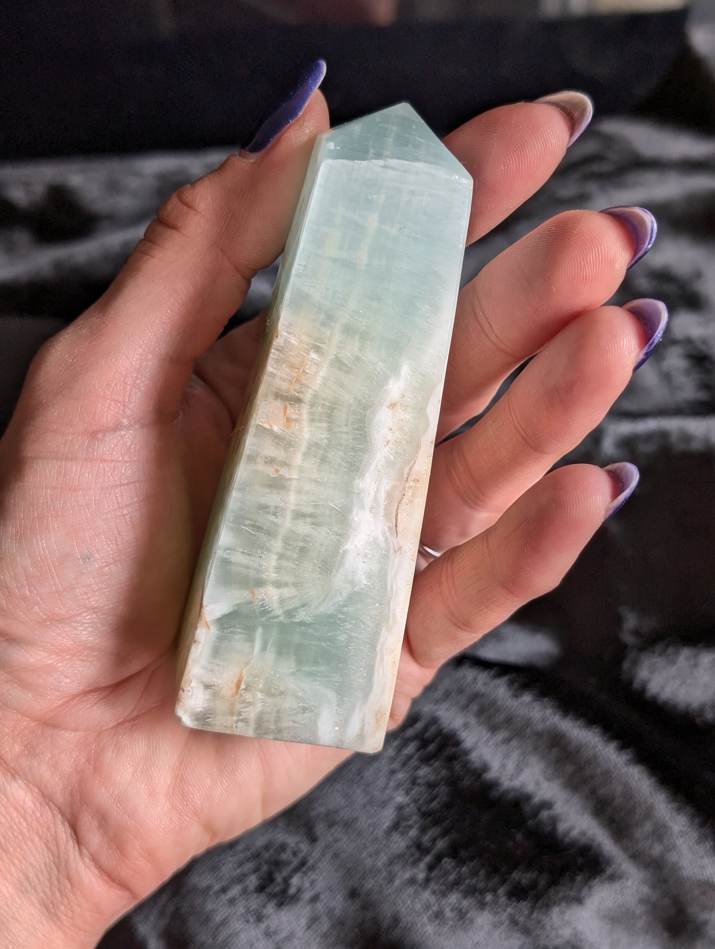 Pointe en chrysoprase
