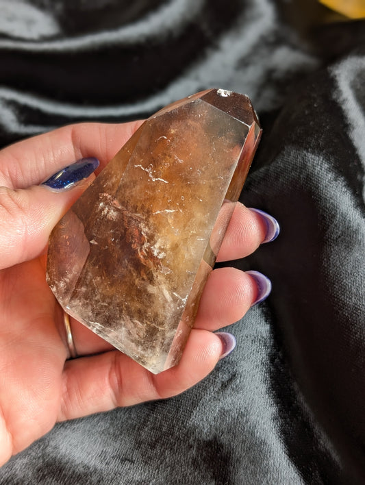 Pointe de citrine véritable