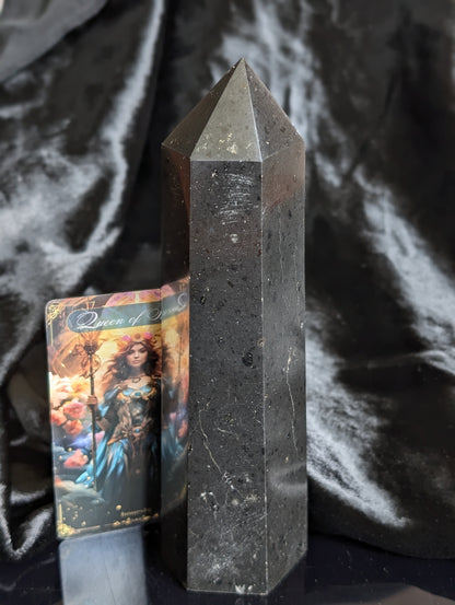Pointe tourmaline Noire à poser 0.7  kilogrammes 18 cm