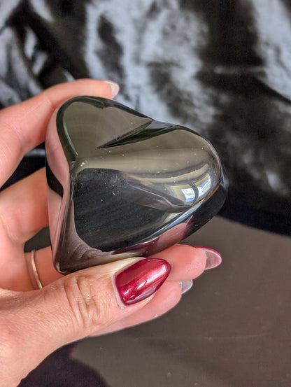 Coeur obsidienne oeil celeste ou arc en ciel