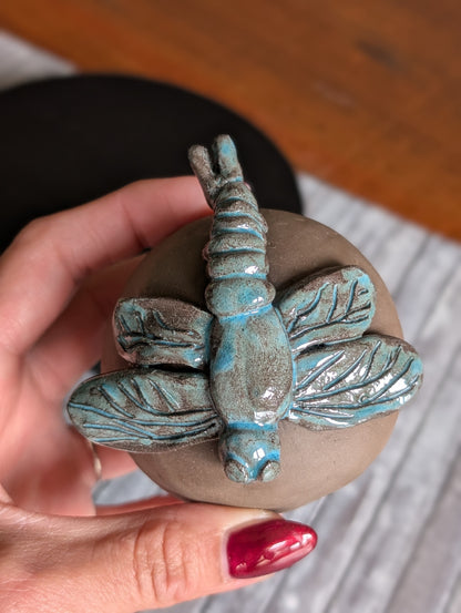 Lot poterie Nuage en trolléite et libellule