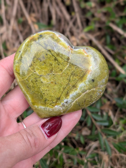 Coeur en opale verte photo contractuelle