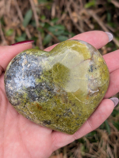Coeur en opale verte photo contractuelle