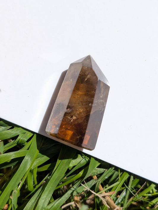 Pointe de citrine véritable