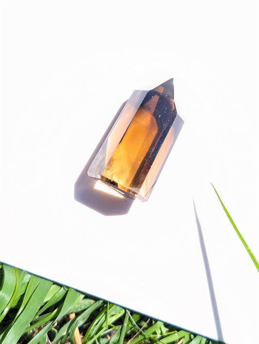 Pointe de citrine véritable