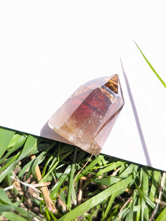 Pointe de citrine véritable