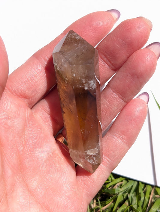 Pointe de citrine véritable