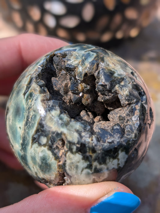 Sphère jaspe orbiculaire