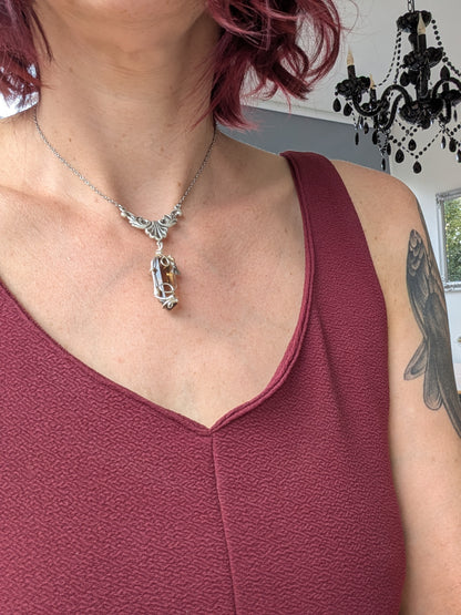 Collier wirewrap pointe de citrine authentique