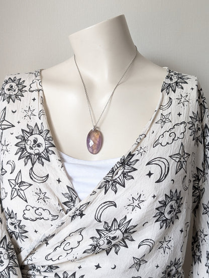 Collier avec amétrine à facettes