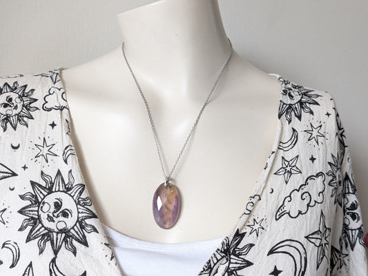 Collier avec amétrine à facettes
