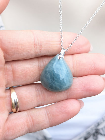 Collier en aigue marine