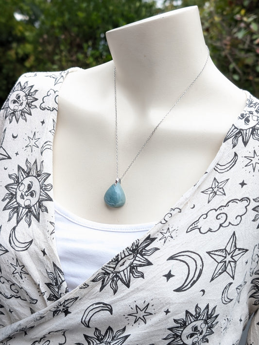 Collier en aigue marine
