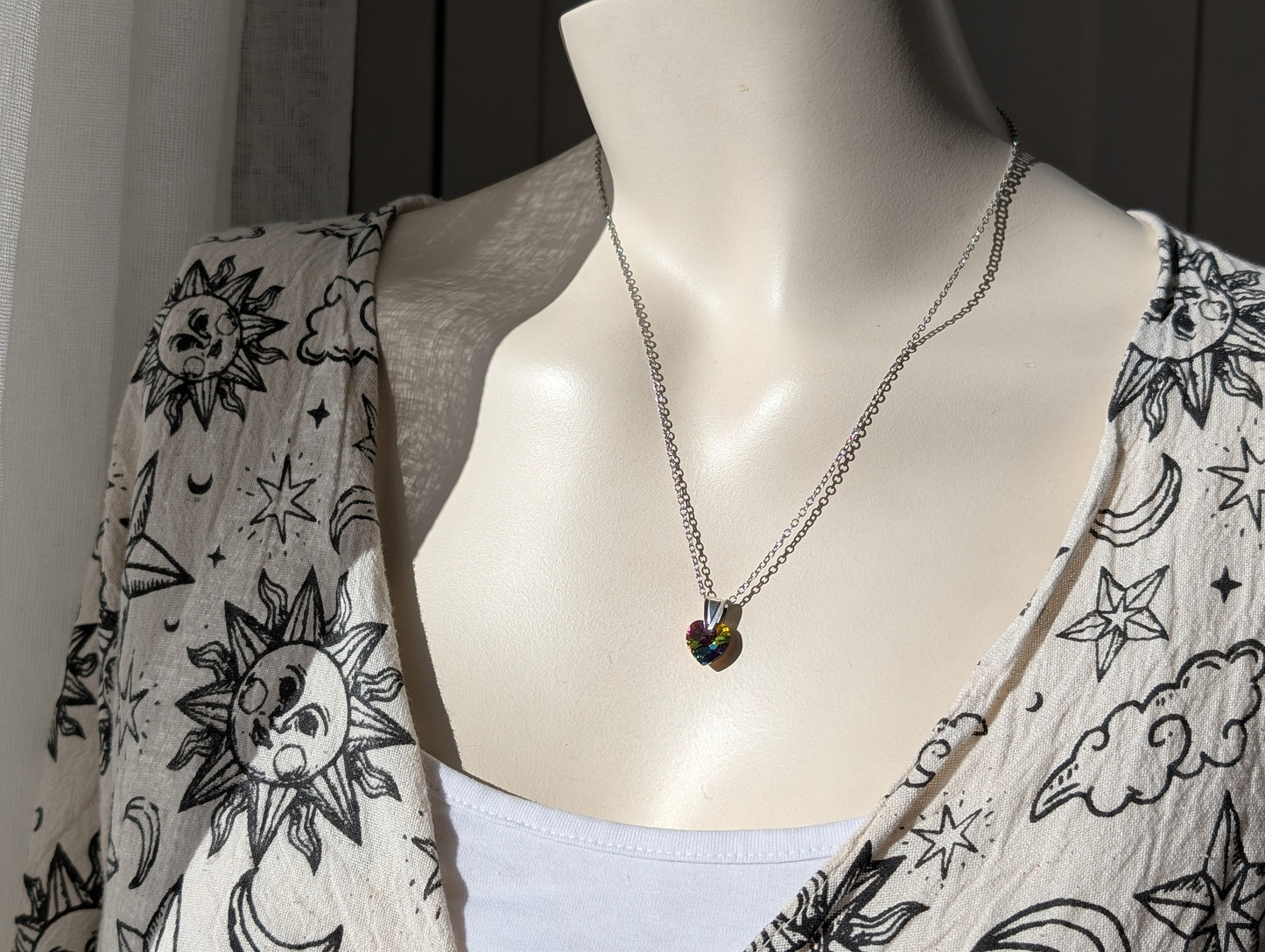 Collier décoré Swarovski couleur mystique