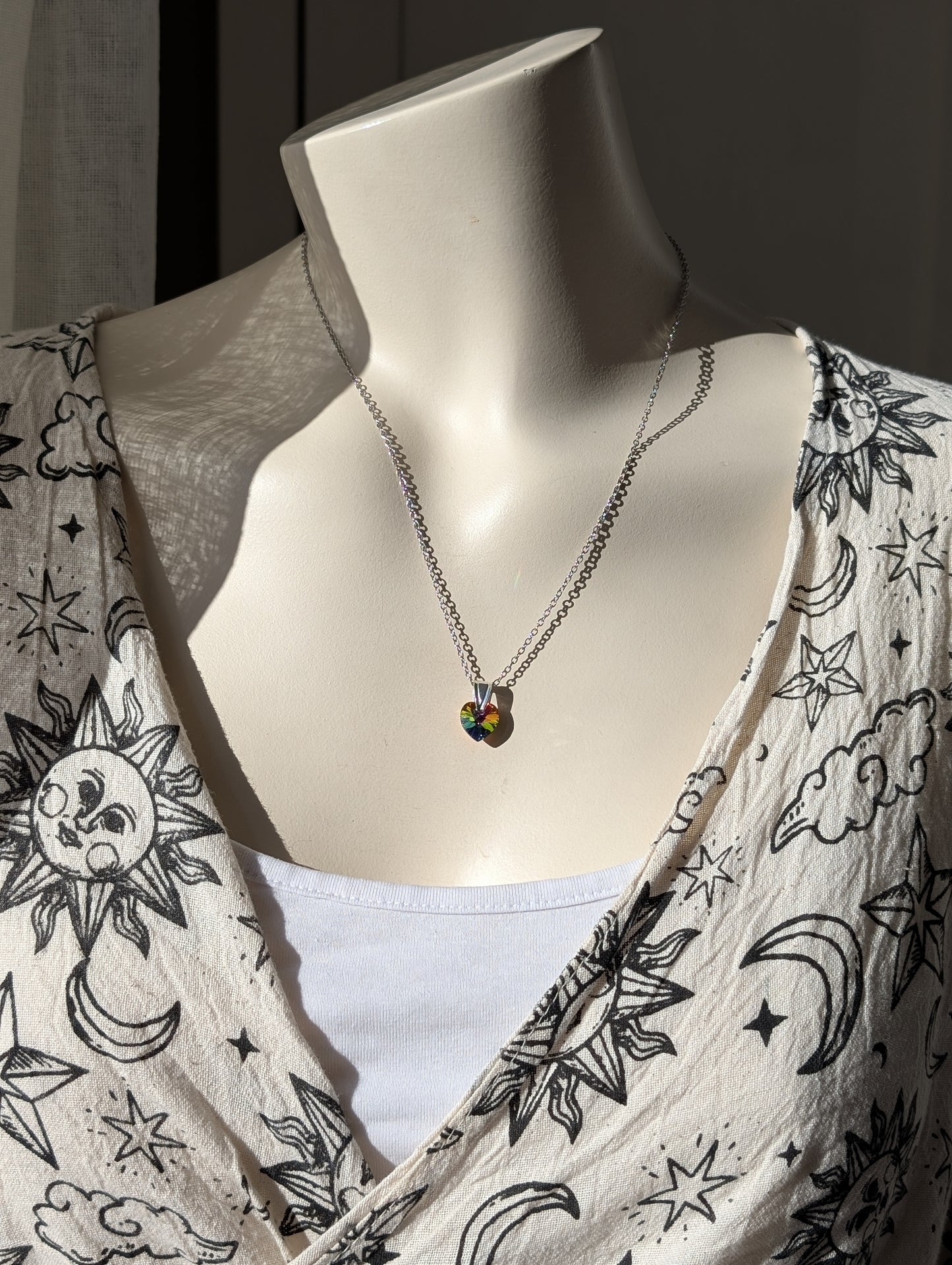 Collier décoré Swarovski couleur mystique