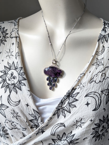 Collier nuage améthyste exemplaire unique