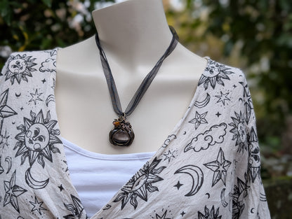 Collier  avec saphir - corindon