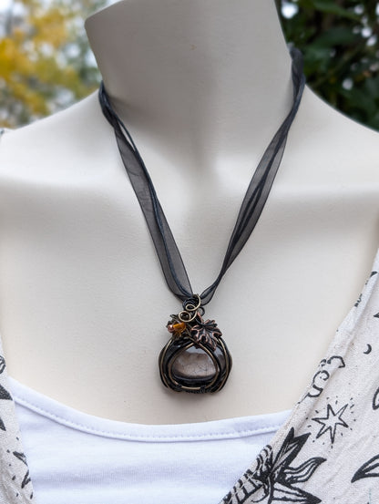 Collier  avec saphir - corindon