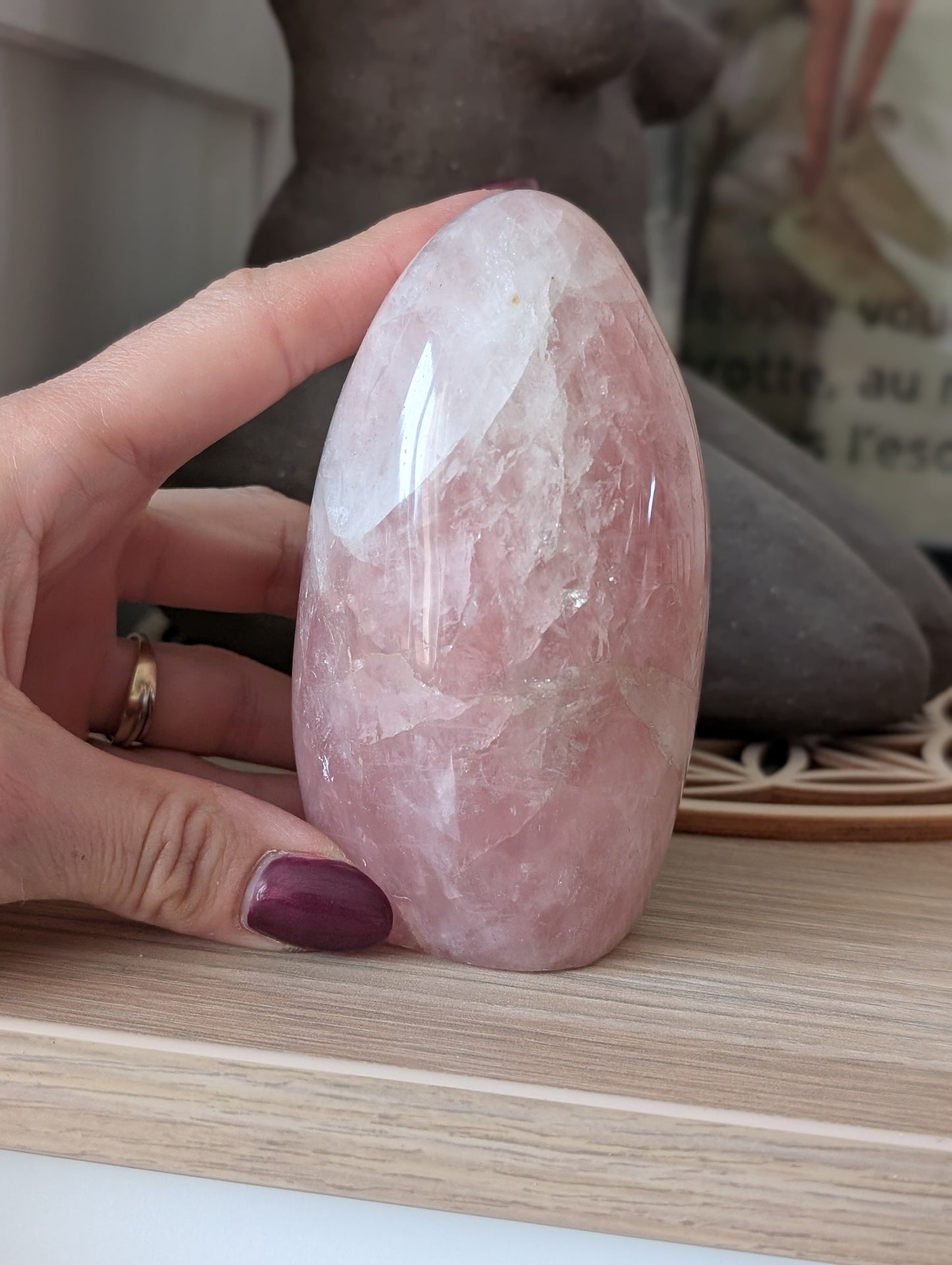 Quartz rose à poser photo contractuelle