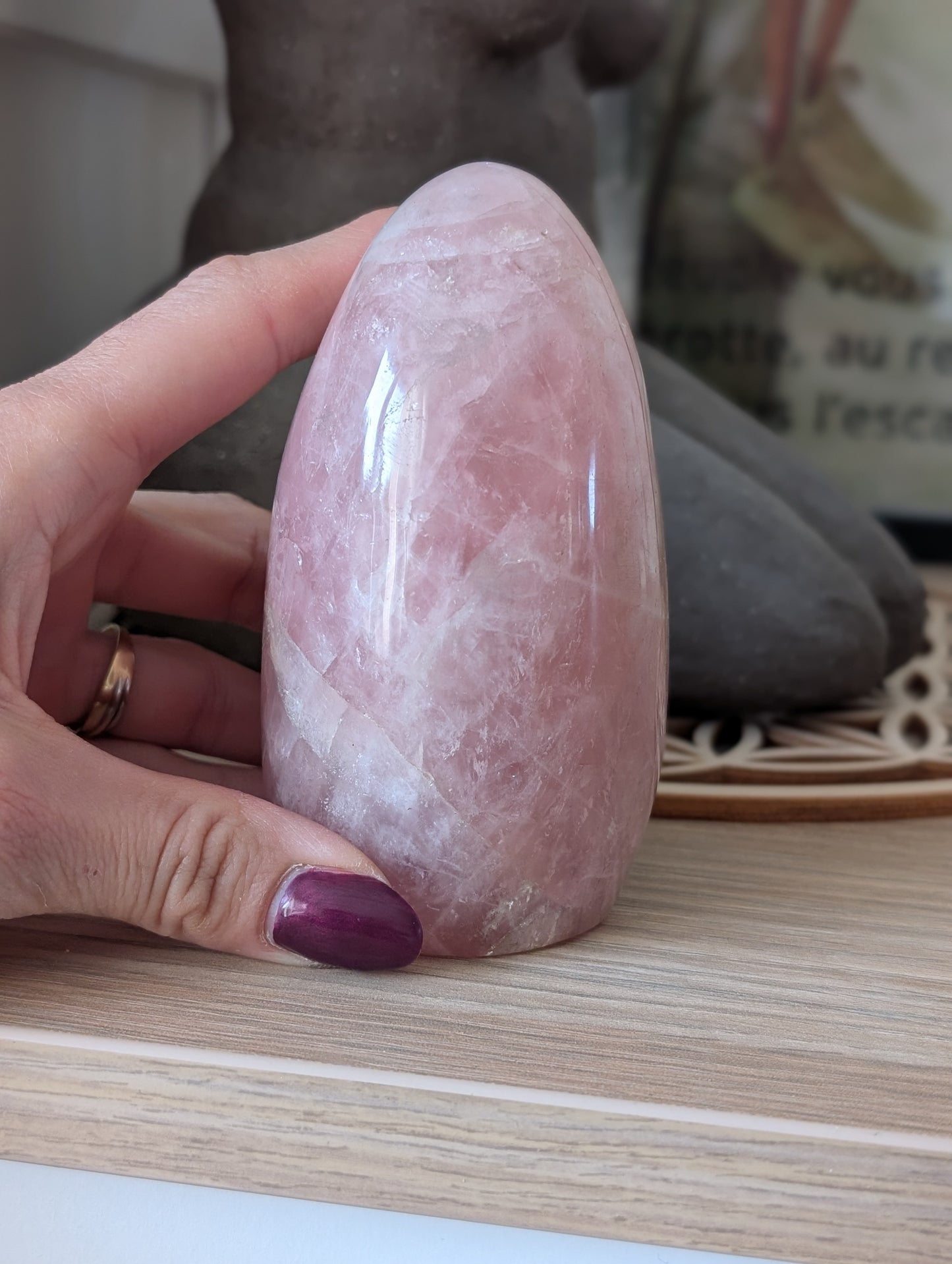 Quartz rose à poser photo contractuelle