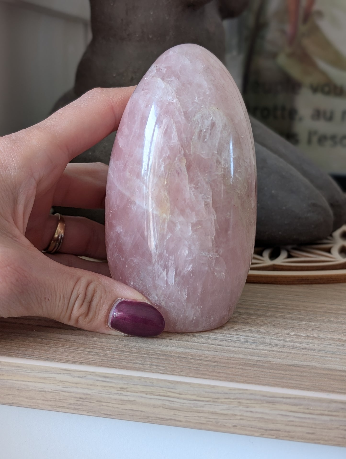 Quartz rose à poser photo contractuelle