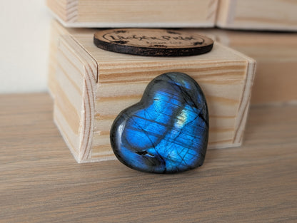 Idée cadeau box labradorite bracelet et coeur