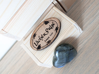 Idée cadeau box labradorite bracelet et coeur