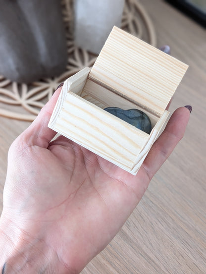 Idée cadeau box labradorite bracelet et coeur