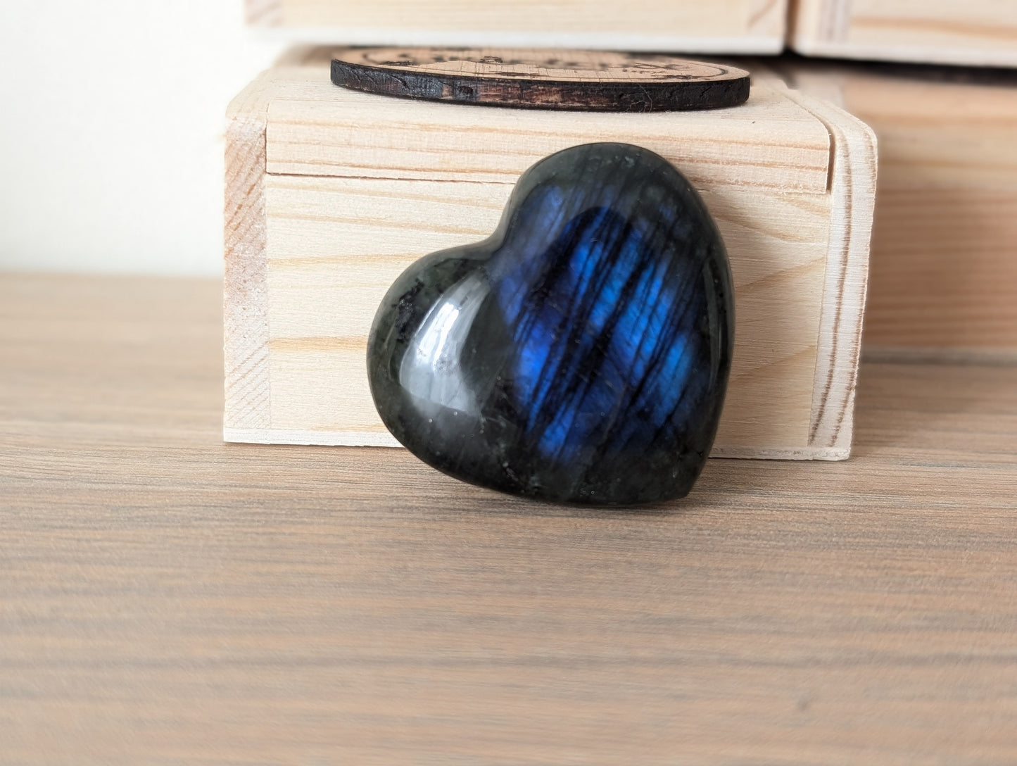 Idée cadeau box labradorite bracelet et coeur