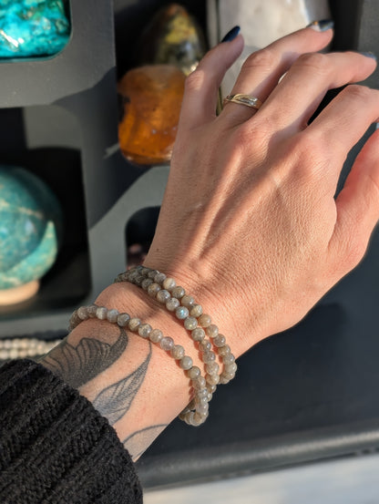 Idée cadeau box labradorite bracelet et coeur