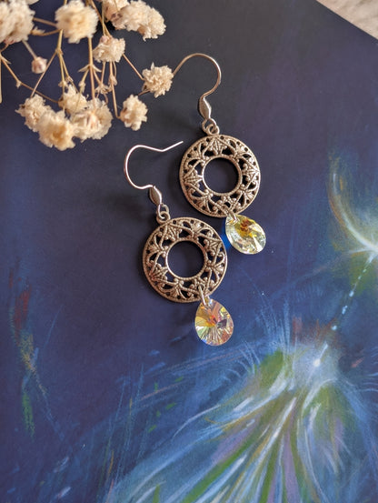 Boucles d'oreilles avec cristal autrichien