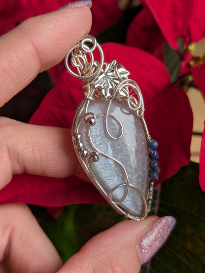 Collier Elfique avec pierre de lune et sodalites