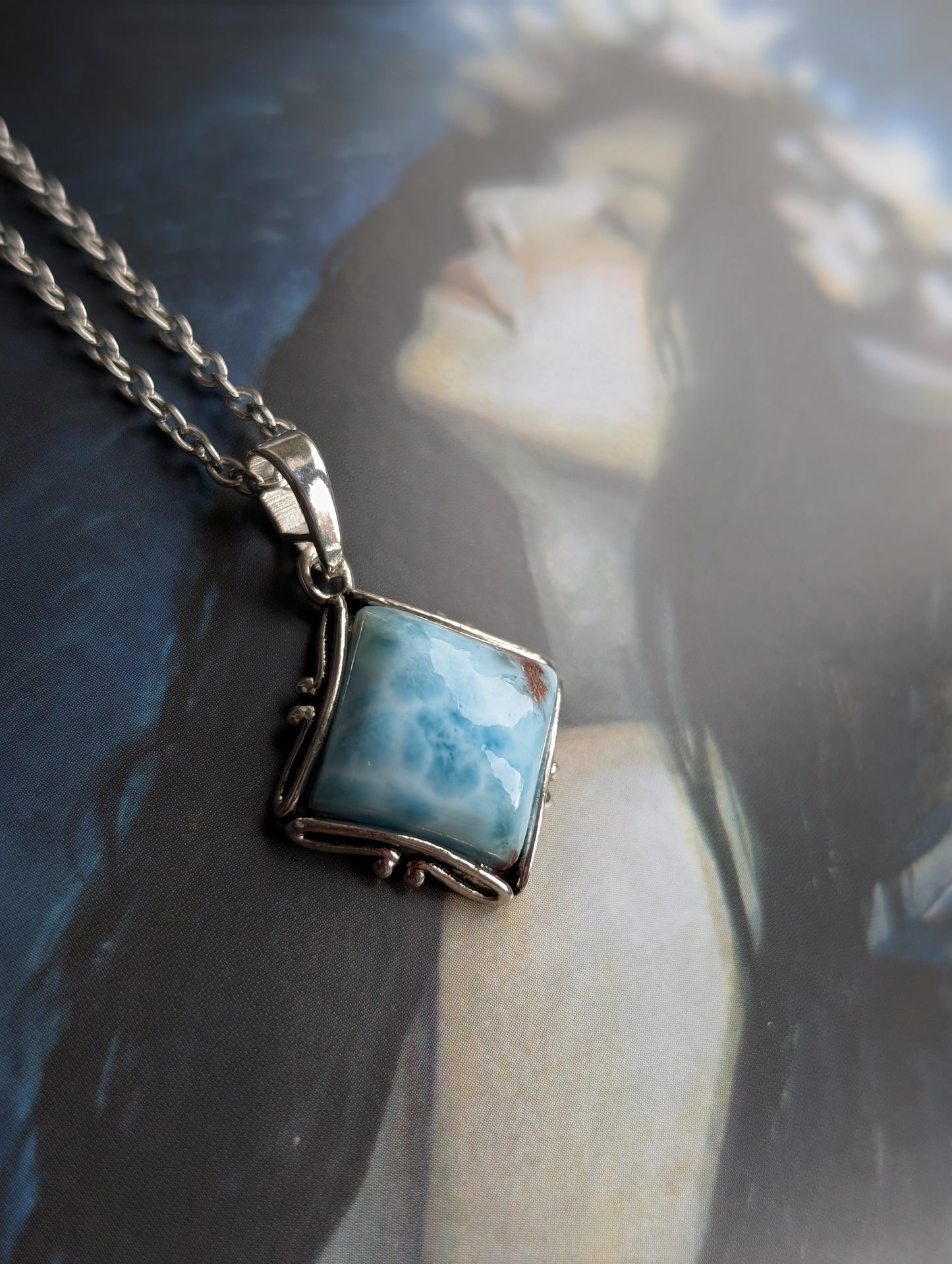 Collier avec larimar