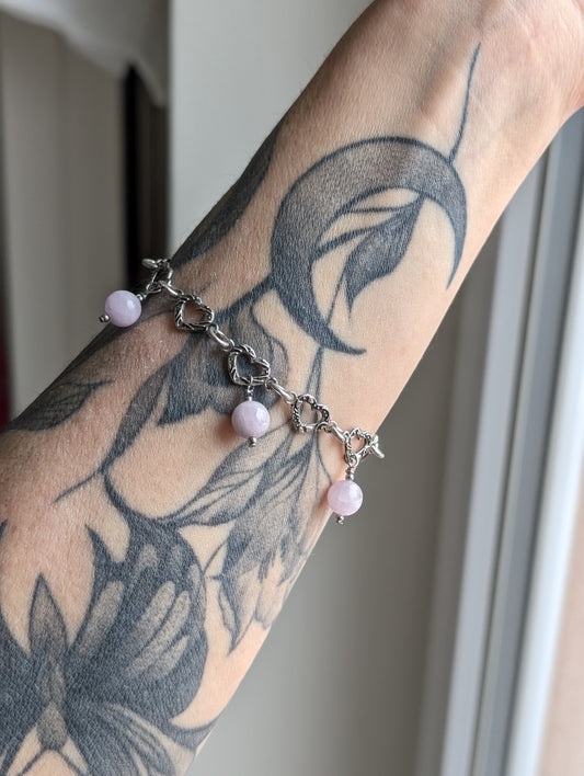 Bracelet avec kunzite