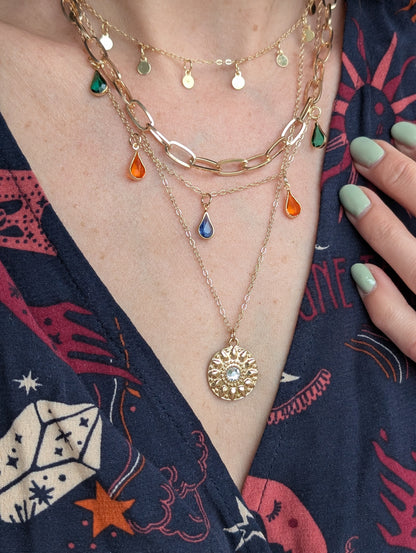 Collier fantaisie plusieurs rangs