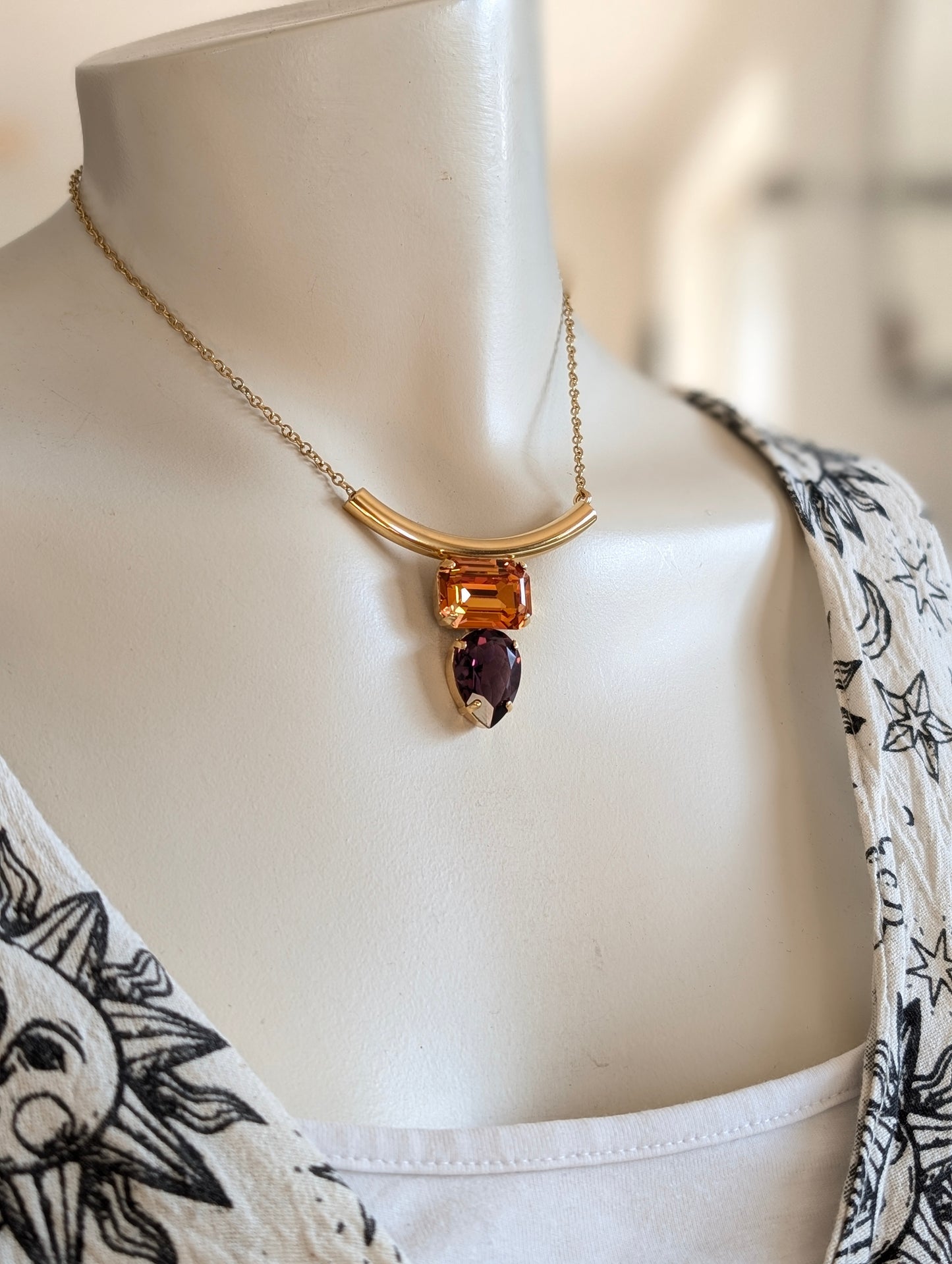 Collier ras du cou baroque chic