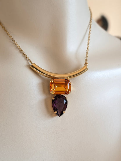 Collier ras du cou baroque chic