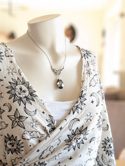 Collier baroque elfique cristal autrichien