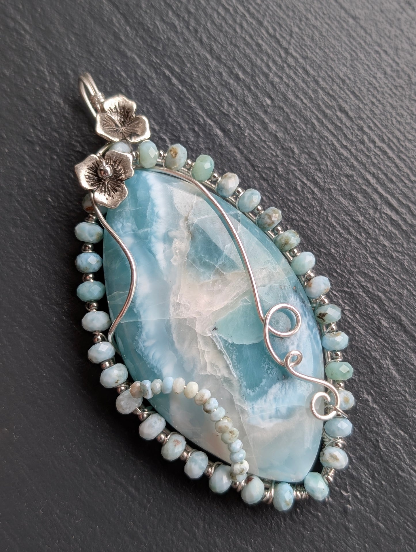 Collier XXL avec larimar