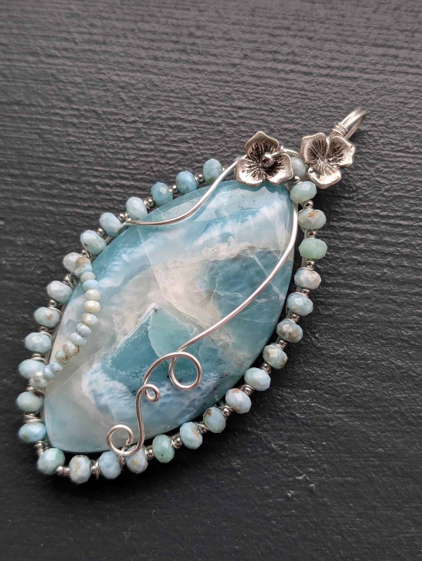 Collier XXL avec larimar